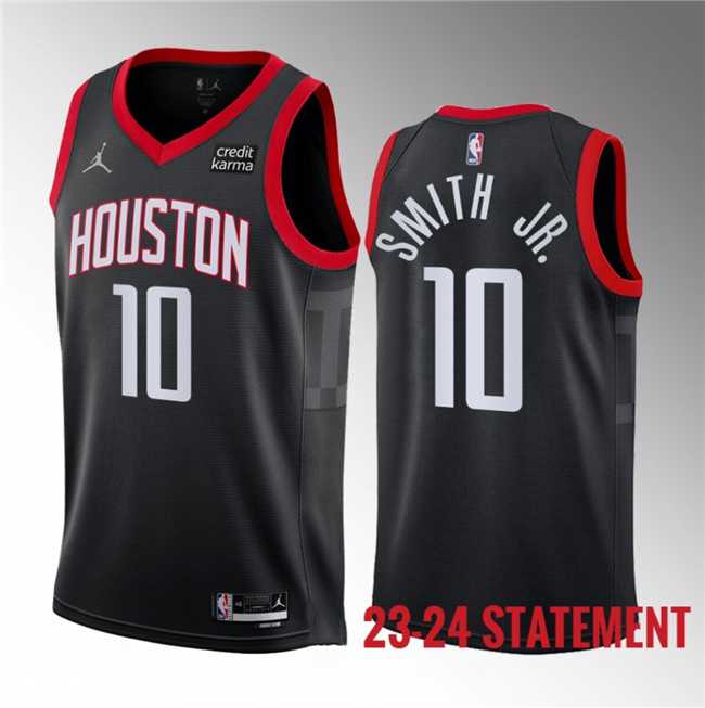 Men's Houston Rockets #10 Jabari Smith Jr. Black 2023 Statement Edition Stitched Basketball Jersey Dzhi ,We sell and wholesale Men's Houston Rockets #10 Jabari Smith Jr. Black 2023 Statement Edition Stitched Basketball Jersey Dzhi  on line form chian!